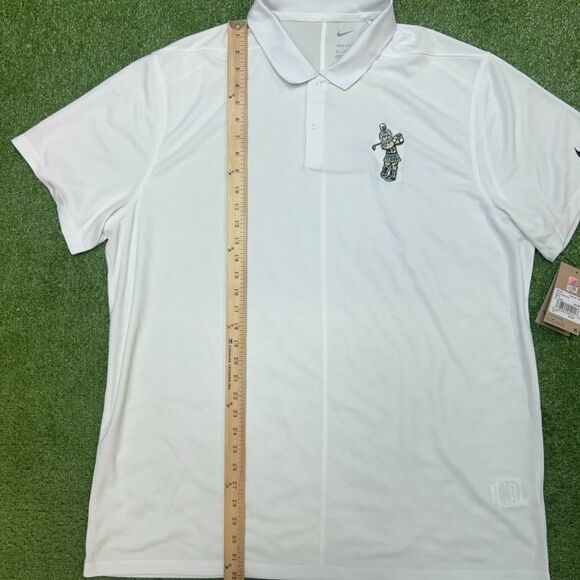 Nike Golf Dri-Fit Michigan State Spartans Sparty Golf Polo White Size XXL NWT - Picture 4 of 6